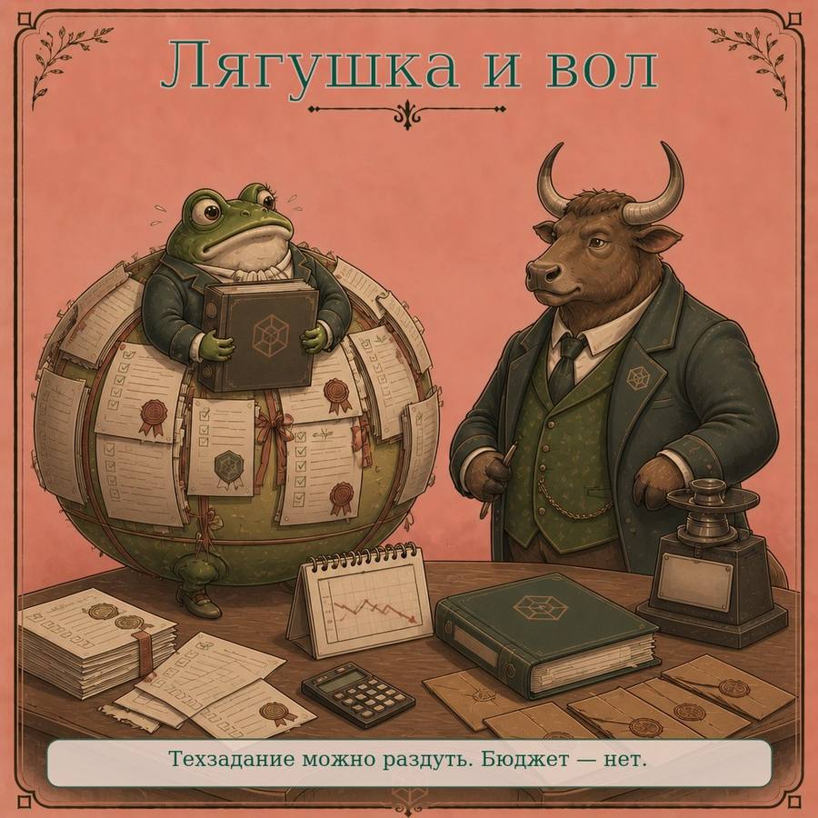 Лягушка и вол